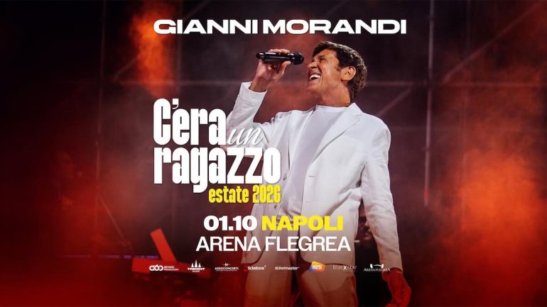 Morandi a Napoli per celebrare i 60 anni di ‘C’era un ragazzo’
