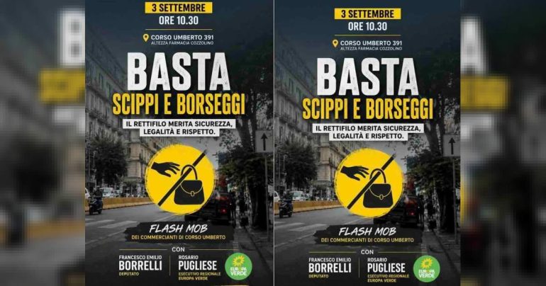 Napoli, «Basta scippi e borseggi, il Rettifilo non è terra di nessuno»