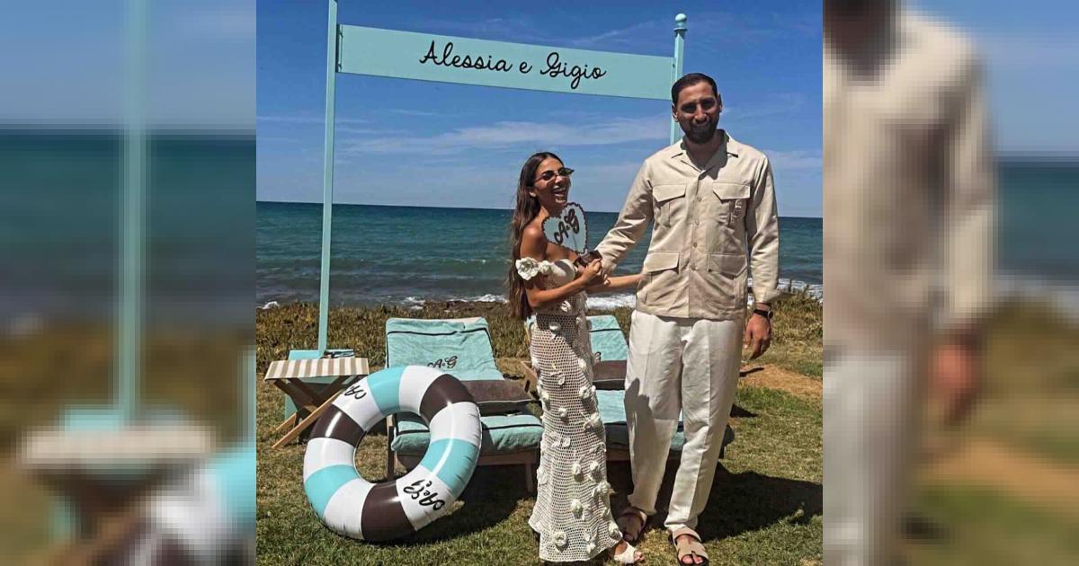 Gigio Donnarumma e la moglie