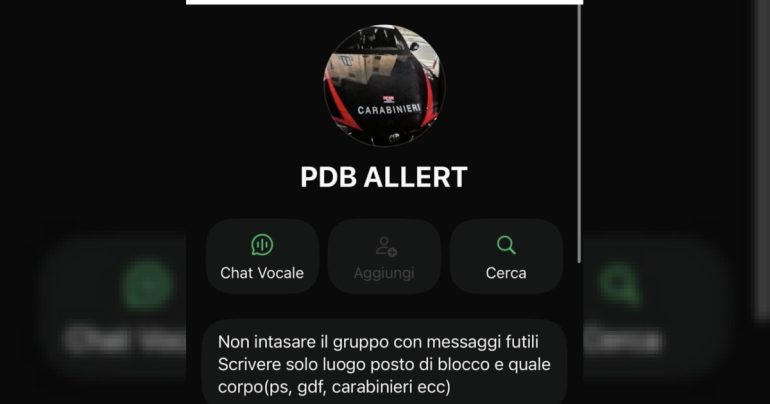 Scoperto il gruppo ‘WhatsApp’ che segnala la presenza delle forze dell’ordine sulle strade della Costiera Sorrentina