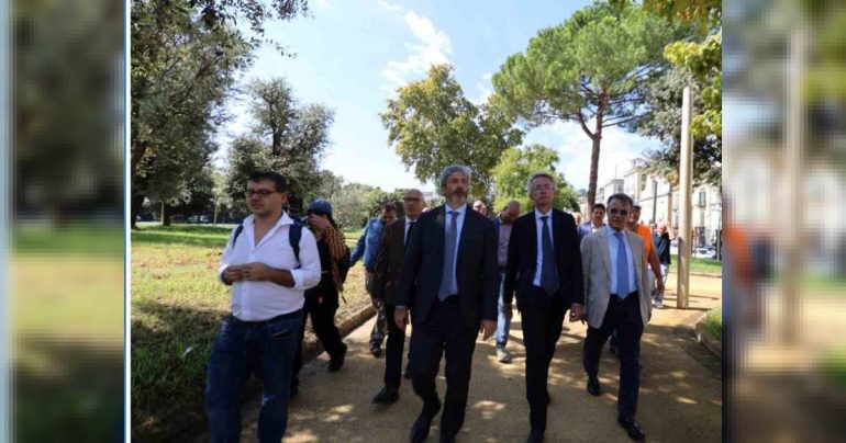 Villa Comunale, Manfredi: «Il restauro è una priorità». Conclusa la prima fase del Lotto 1