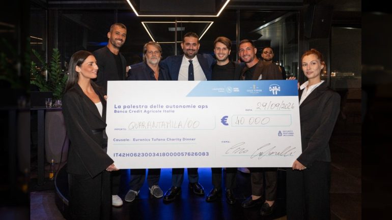 Napoli: Star of the Match raccoglie 40.000 euro per La Palestra delle Autonomie
