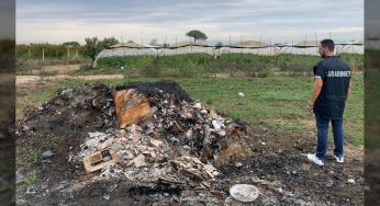 Terra dei Fuochi: sequestrata azienda agricola e area di rifiuti combusti tra Giugliano e Lusciano