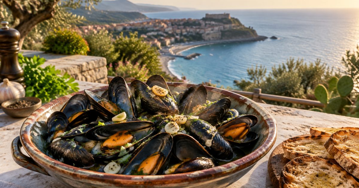 Castellabate, l’impepata di cozze tra il borgo e il Tirreno del Cilento