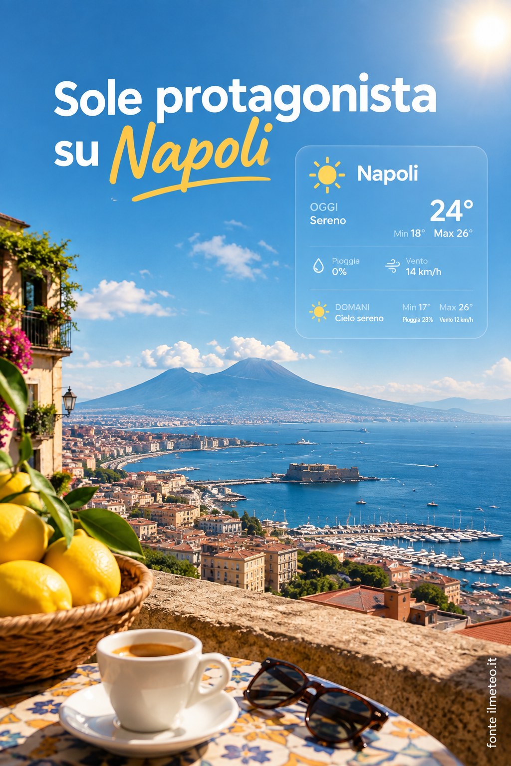 Storia meteo Napoli oggi e domani - 4 Ottobre 2026