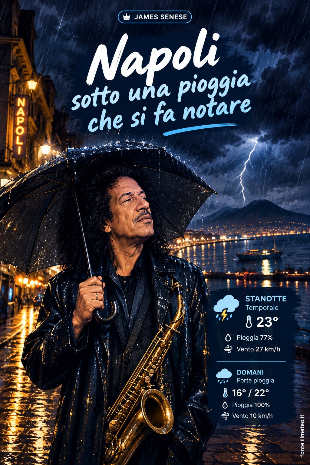 Storia meteo Napoli notte - 8 Ottobre 2026