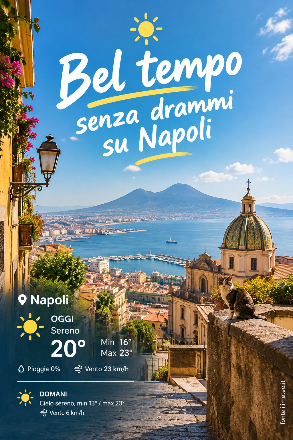 Storia meteo Napoli oggi e domani - 13 Ottobre 2026
