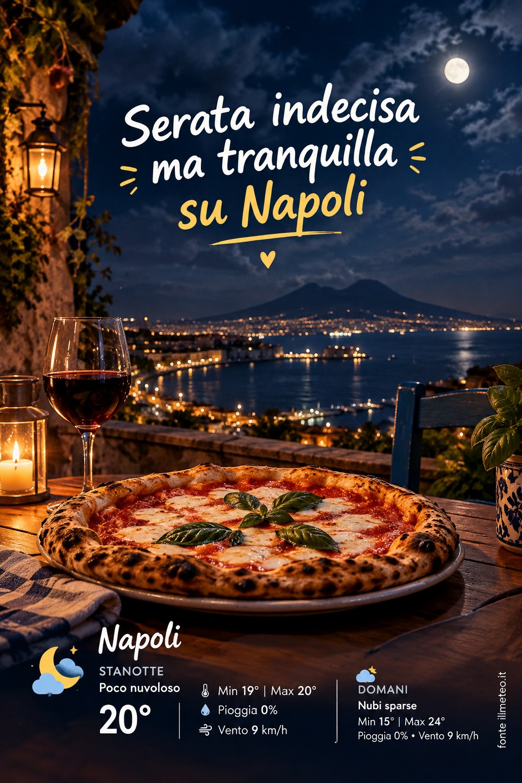 Storia meteo Napoli notte - 15 Ottobre 2026