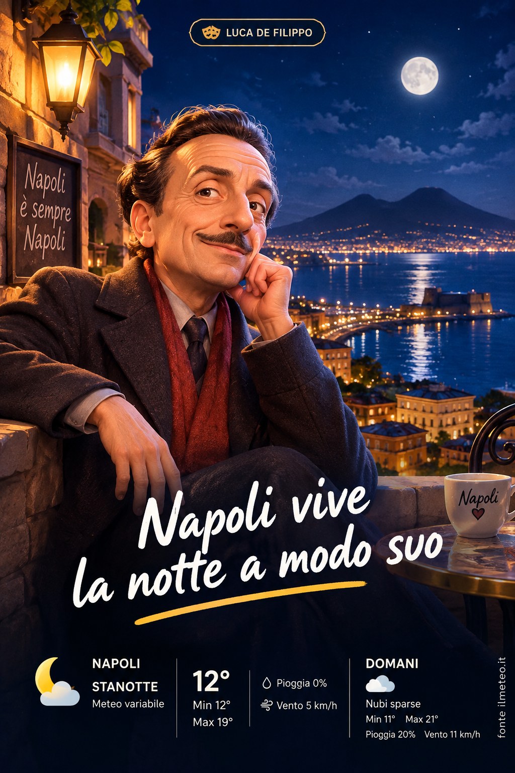 Storia meteo Napoli notte - 25 Ottobre 2026