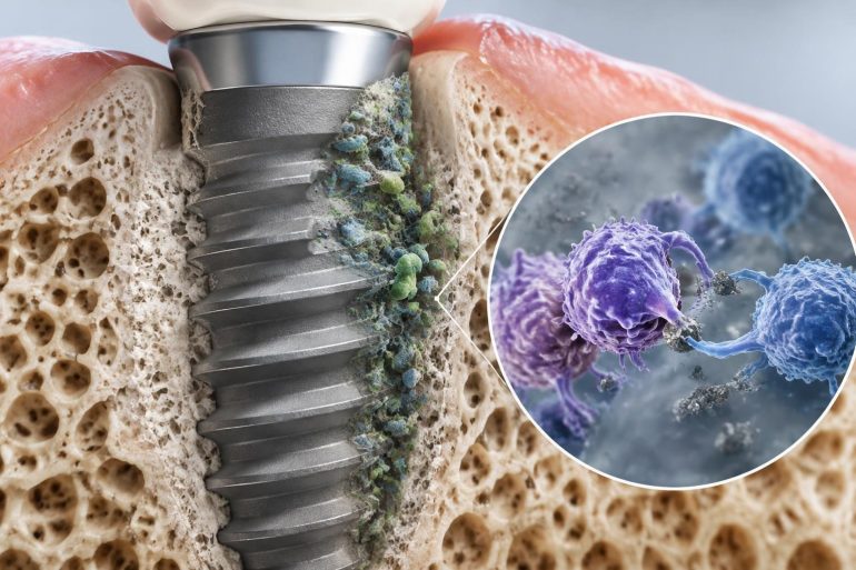 Impianti dentali e infiammazione: come le particelle di titanio possono ostacolare le difese