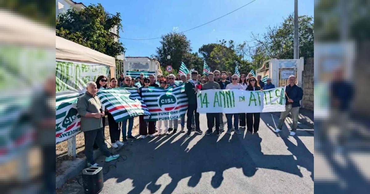 Il presidio Cisl al Don Orione di Ercolano