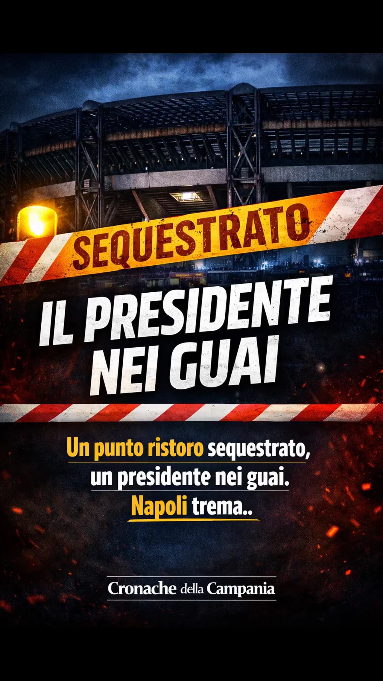 Abuso edilizio al Maradona, indagato De Laurentiis: sequestrato un punto ristoro in tribuna