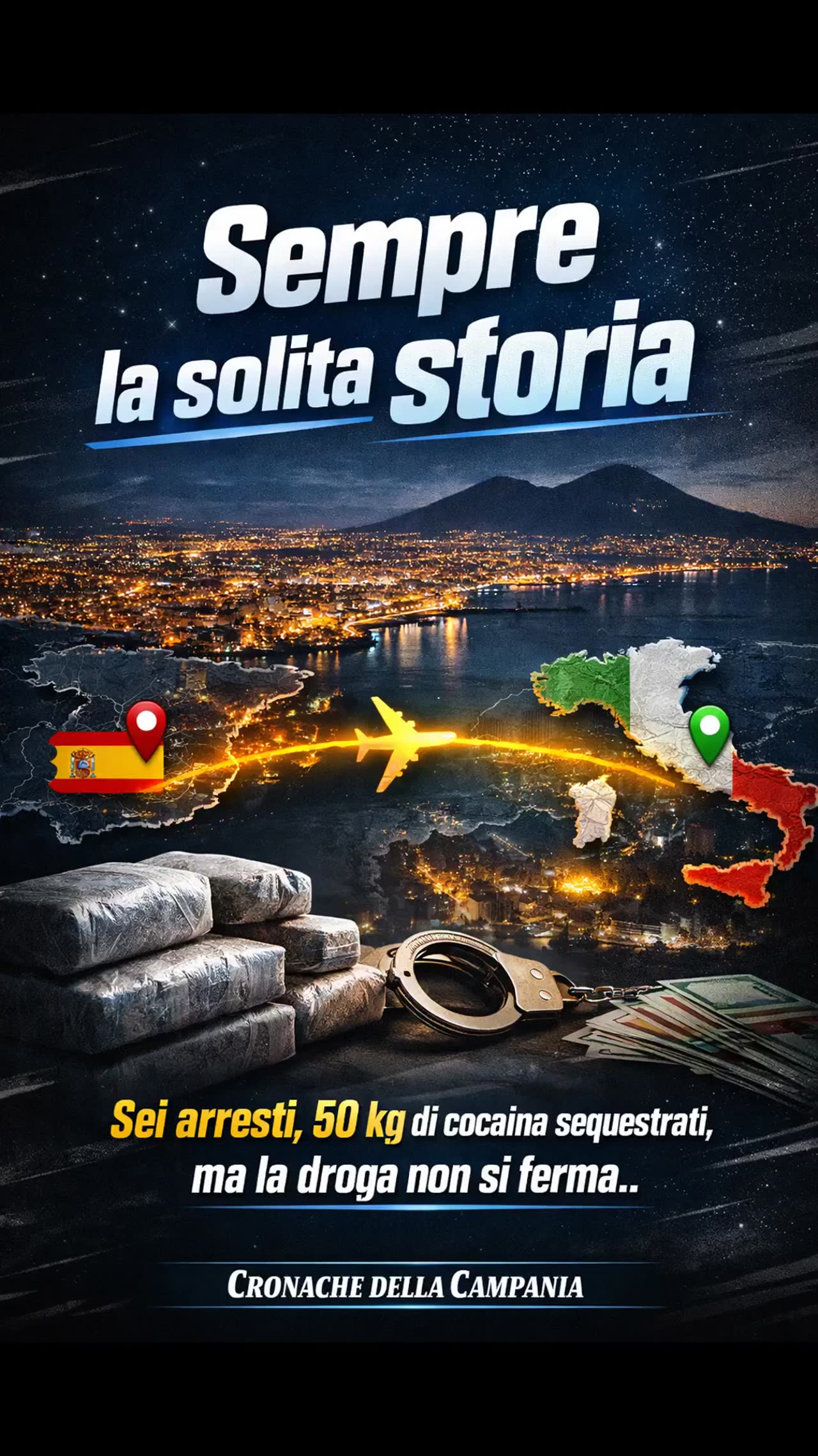 Napoli, colpo da 10 milioni di euro ai narcos tra Italia e Spagna: 6 arresti