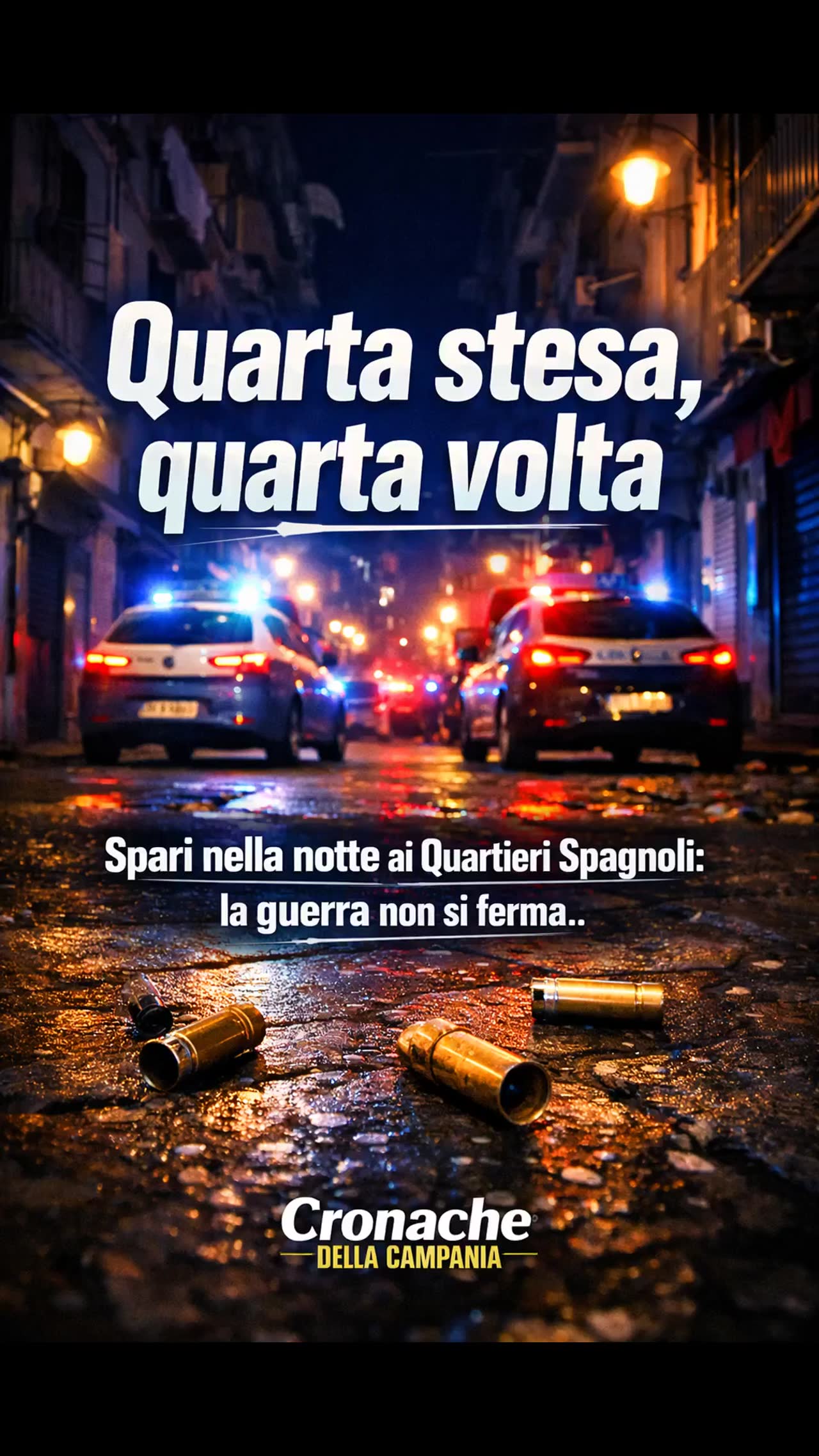 Napoli, quarta stesa in una settimana ai Quartieri Spagnoli: spari nella notte a Portamedina