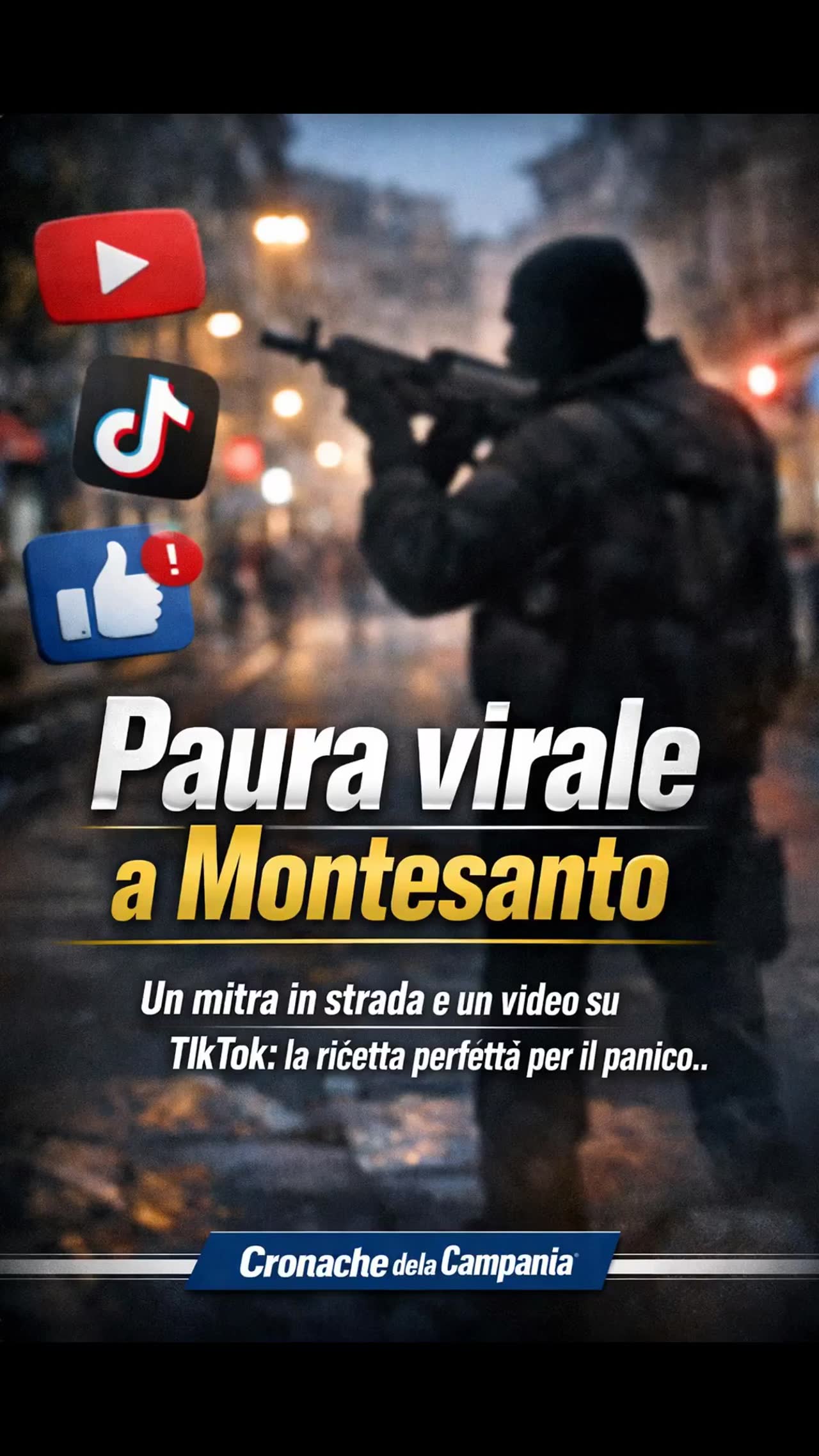 Montesanto, ritrovato il mitra imbracciato «dall’uomo nero» vicino alla Cumana