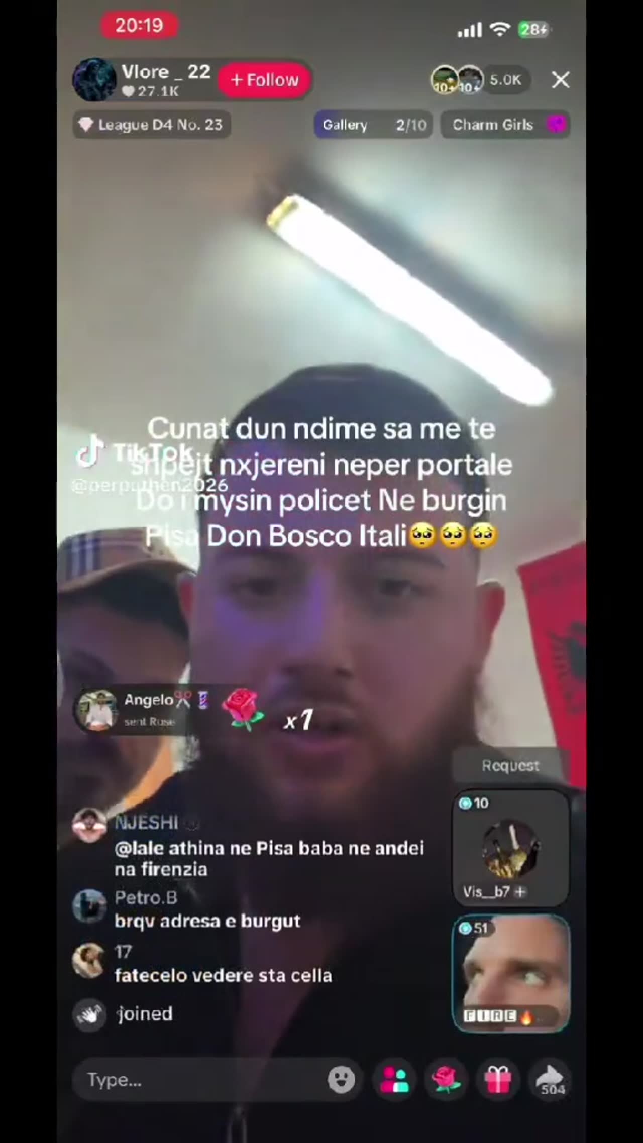 Rivolta nel carcere di Pisa in diretta su Tik Tok